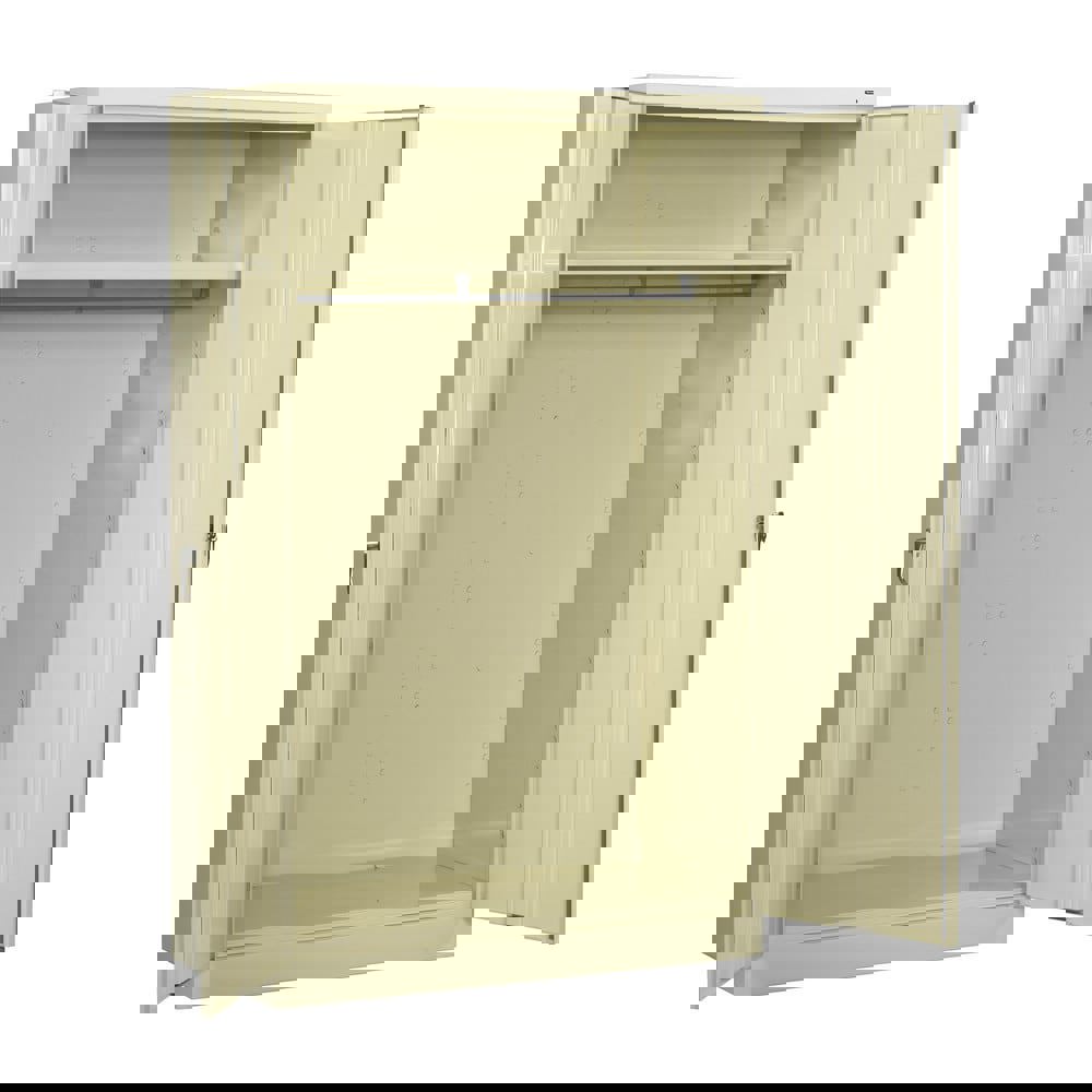 2 Shelf Wardrobe Storage Cabinet